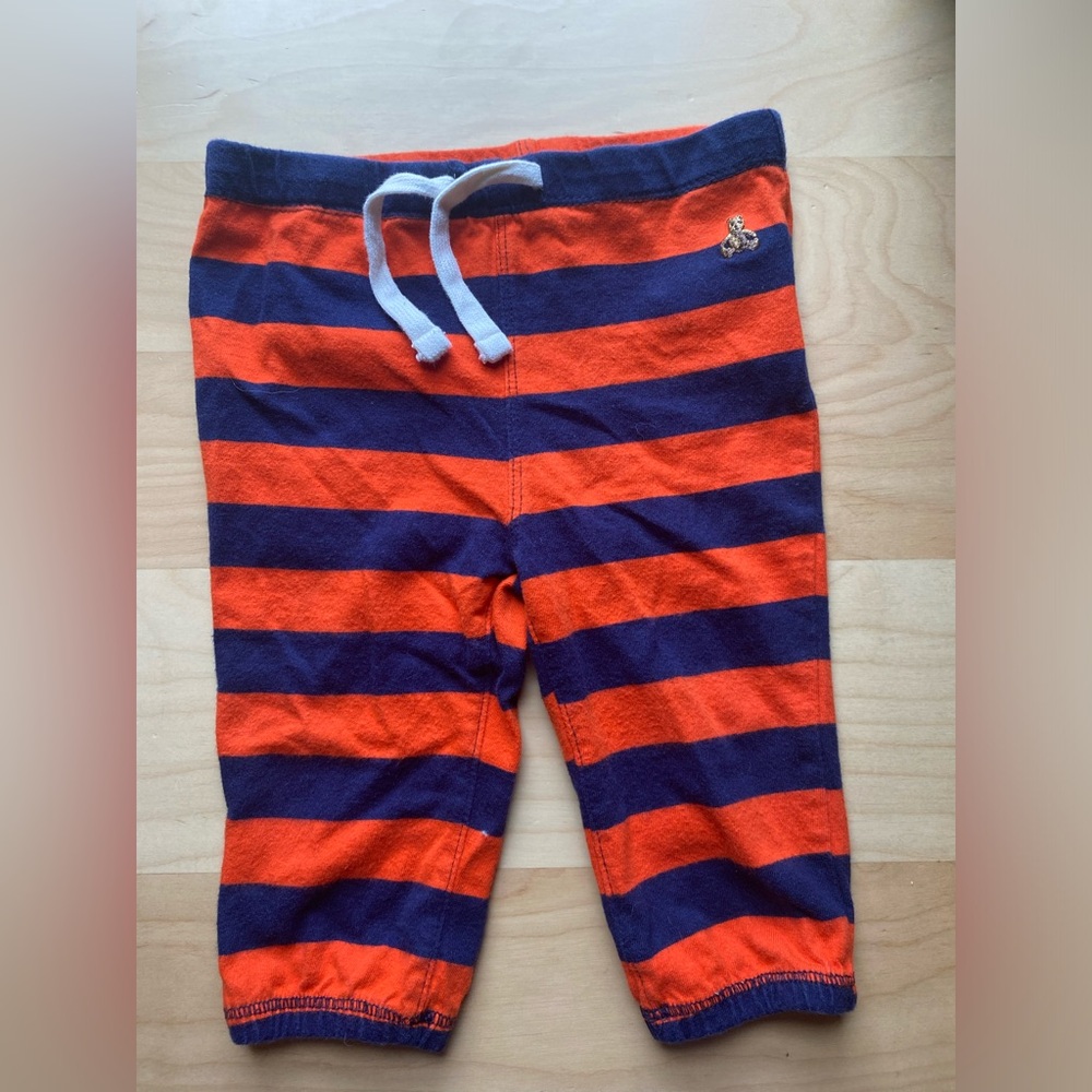 GAP Kids Striped Sweatpants - Orange and Blue